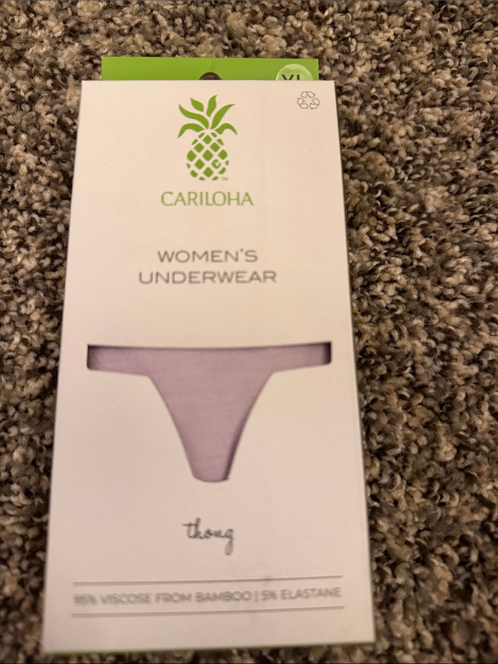 Cariloha Women's Lavender Thong - Bamboo Viscose Blend